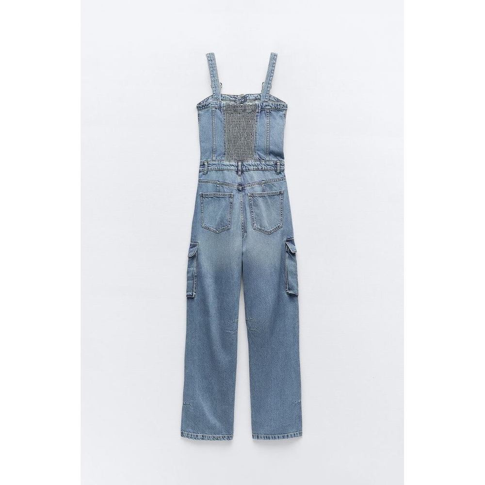 🩵TRF DENIM CARGO JUMPSUIT - Picture 7 of 10